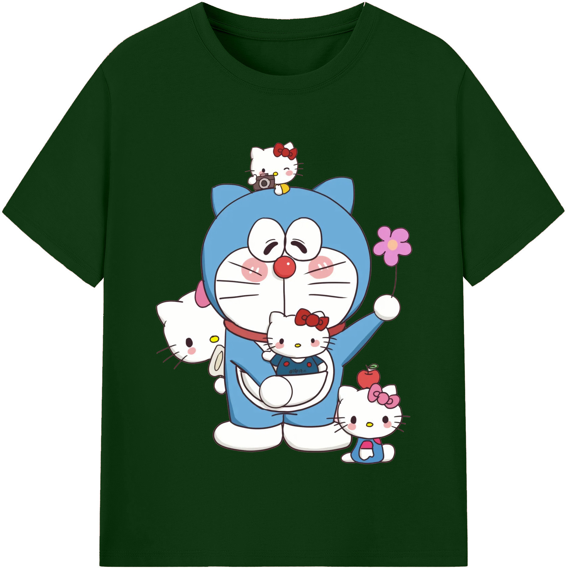 （画像用） ドラえもん Doraemon 綿100％半袖Tシャツ（フロントプリント）